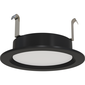 RAB 4" Wafer Retrofit LED Downlight - 800 Lumens - 8W - CCT Selectable - Baffle - 120V - Black