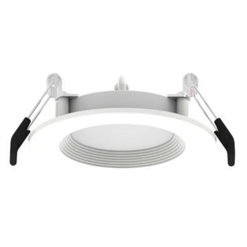 RAB 3" 6W LED Edge-Lit Wafer Downlight - Baffle Trim - CCT Selectable - 120V