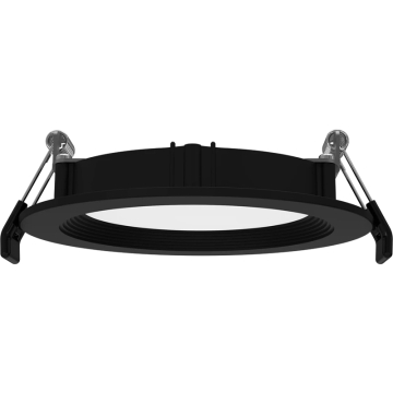 RAB 4" LED Edge-Lit Wafer Downlight - Baffle Trim - 9W - CCT Selectable - 120V - Black