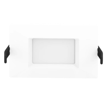 RAB 4" 9W LED Edge-Lit Wafer Downlight - Square Smooth Trim - CCT Selectable - 120V
