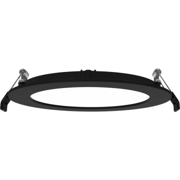 RAB 6" LED Edge-Lit Wafer Downlight - Smooth Trim - 13W - CCT Selectable - 120V - Black