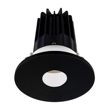 Lotus 2" LED Recessed Downlight - 8W - CCT Selectable - White Reflector - Black Pinhole Trim - 120V