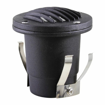 Westgate WL-138 LED Well Light - Louvered Lens - 5W - 3000K - 400 Lumens - 12V - Black