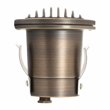 Westgate WL-138 LED Well Light - Louvered Lens - 5W - 3000K - 400 Lumens - 12V - Bronze