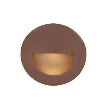 WAC Lighting LED Half-Round Indoor / Outdoor Step and Wall Light - 74 Lumens - 3.8W - 3000K - 120V - Bronze