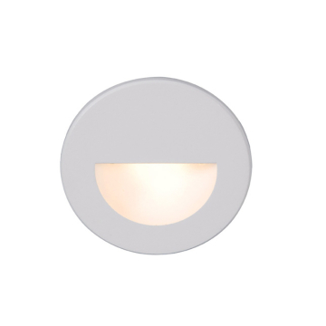 WAC Lighting LED Half-Round Indoor / Outdoor Step and Wall Light - 74 Lumens - 3.8W - 3000K - 120V - White