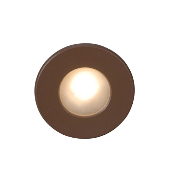 WAC Lighting LED Full Round Indoor / Outdoor Step and Wall Light - 115 Lumens - 3.8W - 3000K - 120V - Bronze
