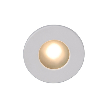 WAC Lighting LED Full Round Indoor / Outdoor Step and Wall Light - 115 Lumens - 3.8W - 3000K - 120V - White