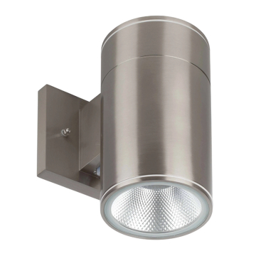 Westgate WMC 4" LED Cylinder Wall Mount  - 15W - CCT Selectable - 1,200 Lumens - 120V - Brushed Nickel