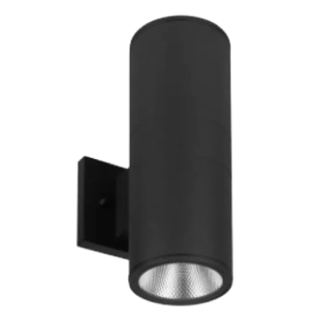 Westgate WMC LED Cylinder Wall Mount - Up/Down Light - 24W - RGB Tunable - 1,920 Lumens - 120V - Black