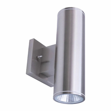 Westgate WMC2 2" LED Cylinder Wall Mount - Up/Down Light - 12W - CCT Selectable - 800 Lumens - 120V - Brushed Nickel