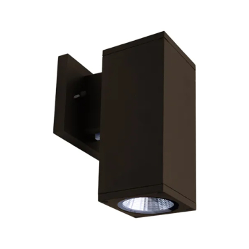 Westgate WMCS LED Square Cylinder - Wall Mount - 12W - CCT Selectable - 960 Lumens - 120V - Brushed Nickel