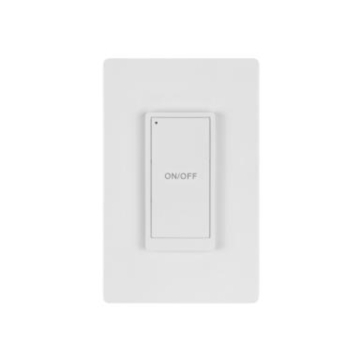 MaxLite Battery Powered 1-Button Wall Switch - White