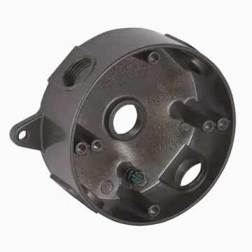 Westgate Round Weatherproof Box - 1/2" Trade Size - 5 Outlet Holes - Bronze
