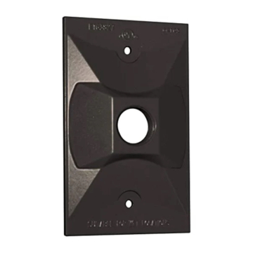 Westgate One-Gang Rectangular Cover - 1/2” Trade Size - 1 Outlet Hole - Bronze