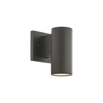 WAC Lighting Cylinder LED Single Outdoor Wall Sconce - 710 Lumens - 10W - CCT Selectable - 120V - Bronze