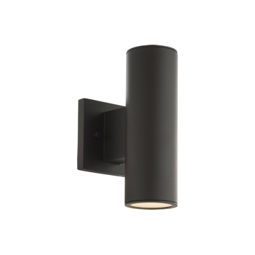 WAC Lighting Cylinder LED Double Outdoor Wall Sconce - 1,510 Lumens - 20W - CCT Selectable - 120V - Bronze