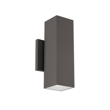 WAC Lighting Cubix LED Double Outdoor Wall Sconce - 1,440 Lumens - 16W - CCT Selectable - 120V - Bronze