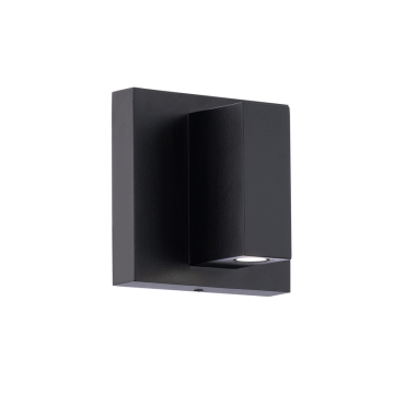 WAC Lighting Vue 5" LED Outdoor Wall Sconce - 500 Lumens - 9W - CCT Selectable - 120V - Black