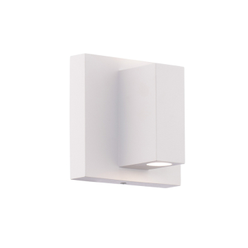 WAC Lighting Vue 5" LED Outdoor Wall Sconce - 500 Lumens - 9W - CCT Selectable - 120V - White