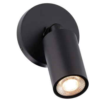 WAC Lighting Cylinder LED Single Adjustable Outdoor Wall Sconce - 1,085 Lumens - 17W - 3000K - 120V - Black