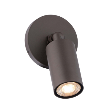 WAC Lighting Cylinder LED Single Adjustable Outdoor Wall Sconce - 1,085 Lumens - 17W - 3000K - 120V - Bronze