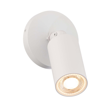 WAC Lighting Cylinder LED Single Adjustable Outdoor Wall Sconce - 1,085 Lumens - 17W - 3000K - 120V - White