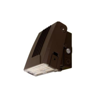 MaxLite WallMax Adjustable Thin Full Cutoff LED Wall Pack - 3,300 Max Lumens - 15 | 20 | 25W - Photocell - 120-277V - Bronze