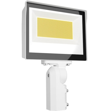 RAB 105W X17 LED Flood Light - Slipfitter Mount - Photocell - CCT Selectable - 14,129 Lumens - 120-277V - White