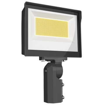 RAB X17 LED Flood Light - Slipfitter Mount - Photocell - 70 | 100 | 140W - CCT Selectable - 120-277V - Bronze