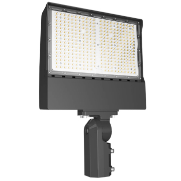 RAB X17 LED Flood Light - Slipfitter Mount - Photocell - 100 | 150 | 205W - CCT Selectable - 120-277V - Bronze