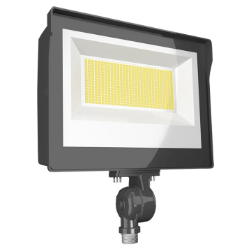 RAB X17 LED Flood Light - Knuckle Mount - Photocell - CCT Selectable - 120-277V - Bronze