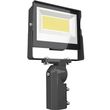 RAB X17 LED Flood Light - Slipfitter Mount - Photocell - CCT Selectable - 120-277V - Bronze