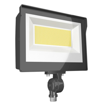RAB X17 LED Flood Light - Knuckle Mount - Photocell - CCT Selectable - 120-277V - Bronze
