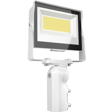 RAB X17 LED Flood Light - Slipfitter Mount - Photocell - CCT Selectable - 120-277V - White