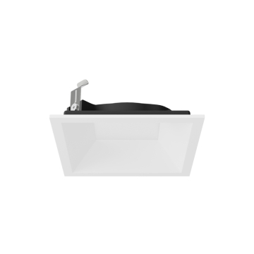 DMF Lighting X-Series 2" Square Adjustable Beveled Micro-Flange Trim - White