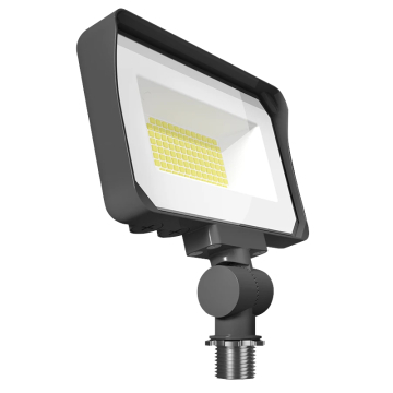 RAB X34 LED Flood Light - 20 | 25 | 35W - CCT Selectable - Knuckle Mount - 120/277V - Bronze