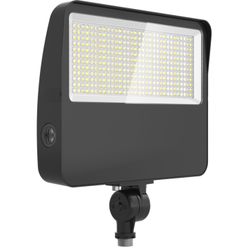 RAB XL22 LED Floodlight - 12,633 Max Lumens - 50 | 60 | 70 | 80W - Selectable Optics - Knuckle & Trunnion Mounts - 120-277V - Bronze