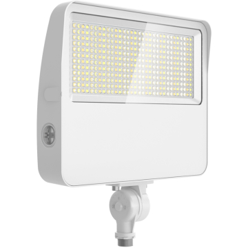 RAB XL22 LED Floodlight - 12,633 Max Lumens - 50 | 60 | 70 | 80W - Selectable Optics - Knuckle & Trunnion Mounts - 120-277V - White