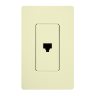 Lutron Claro Phone Jack - Almond
