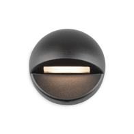 WAC Lighting LED Round Deck and Patio Light - 75 Lumens - 2.8W - 2700K - 12V - Black