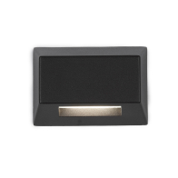 WAC Lighting LED Rectangular Deck and Patio Light - 75 Lumens - 2.8W - 2700K - 12V - Black