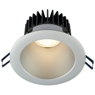 Lotus 4" Round Deep Regressed LED Downlight - 15W - Silver Reflector - Silver Trim - 3000K - 1,430 Lumens - 120V