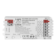 Lotus 5-Channel PWM LED Tape Light Controller - Bluetooth Mesh MESHLE App - RGBCCT/RGBW/RGB/CCT - 12-24V - 480W