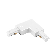 WAC Lighting H-Track Left L Connector - 120V - White