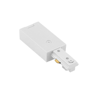 WAC Lighting H-Track Live End Connector - 120V - White