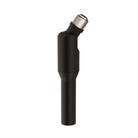 DALS Sloped Ceiling Power Stem Adaptor - Black