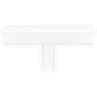 RAB BOA T Connector for Recessed Down Light - White