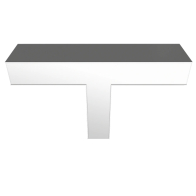RAB BOA T Connector for Pendant Down Light - Silver