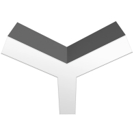 RAB BOA Y Connector for Pendant Down Light - Silver